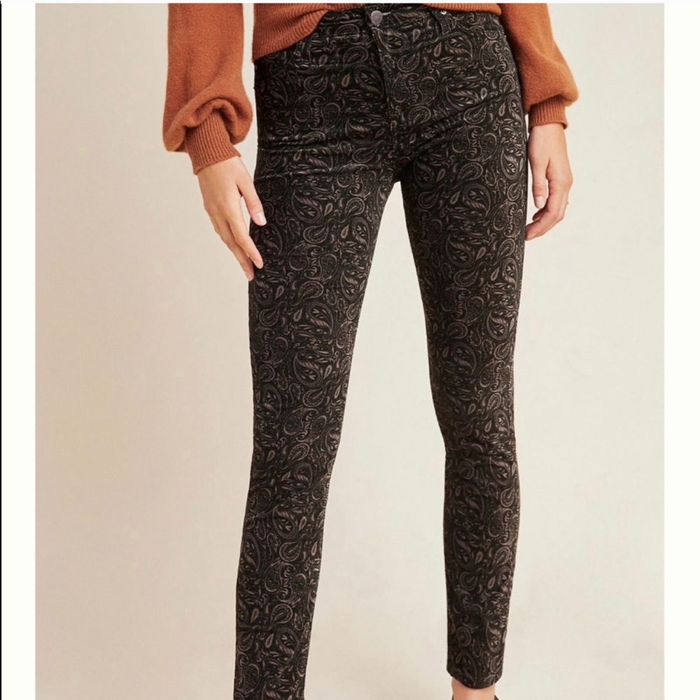 AG Stevie Velvet Skinny Jeans NWT Anthropologie